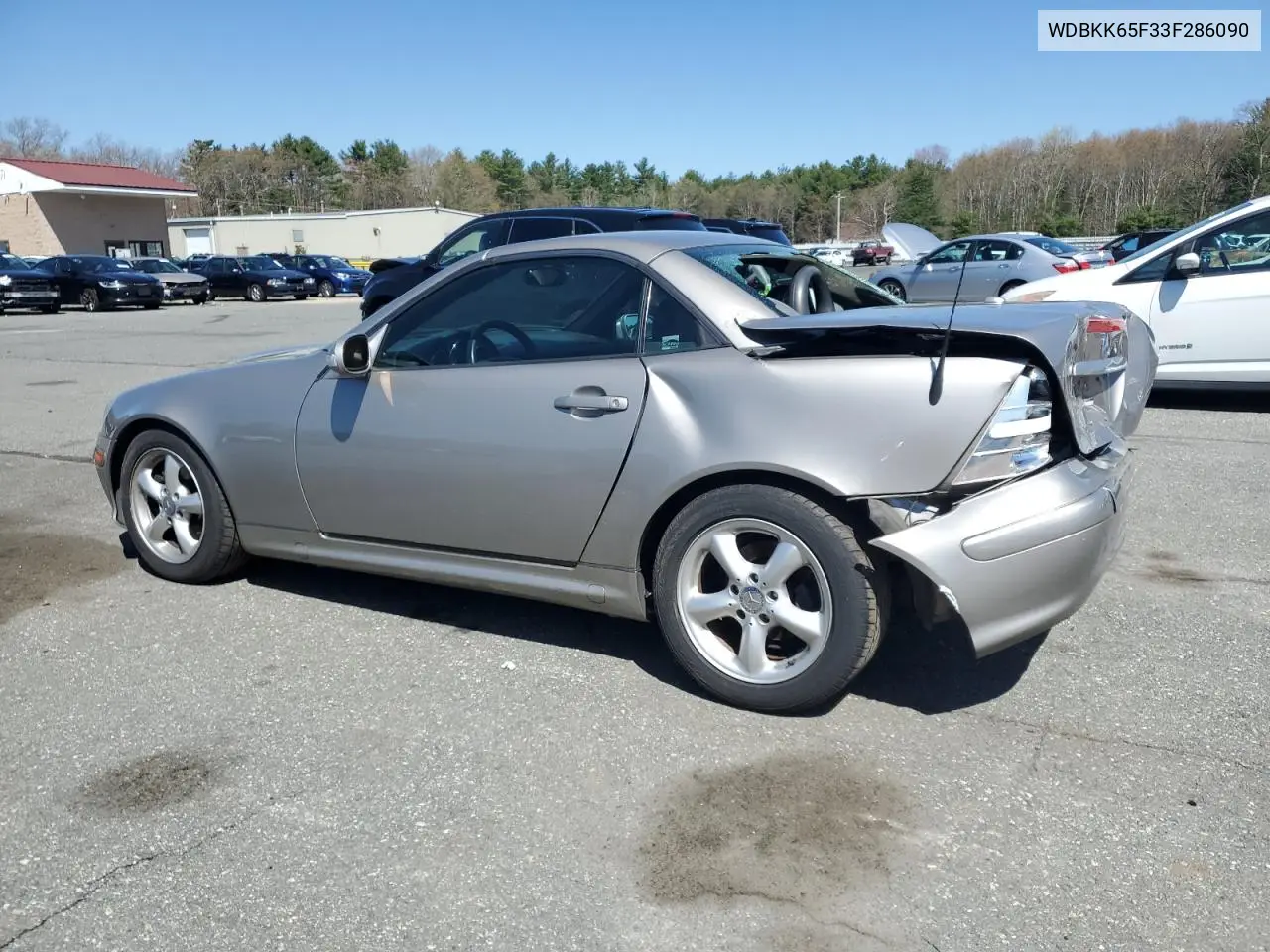 2003 Mercedes-Benz Slk 320 VIN: WDBKK65F33F286090 Lot: 54711385