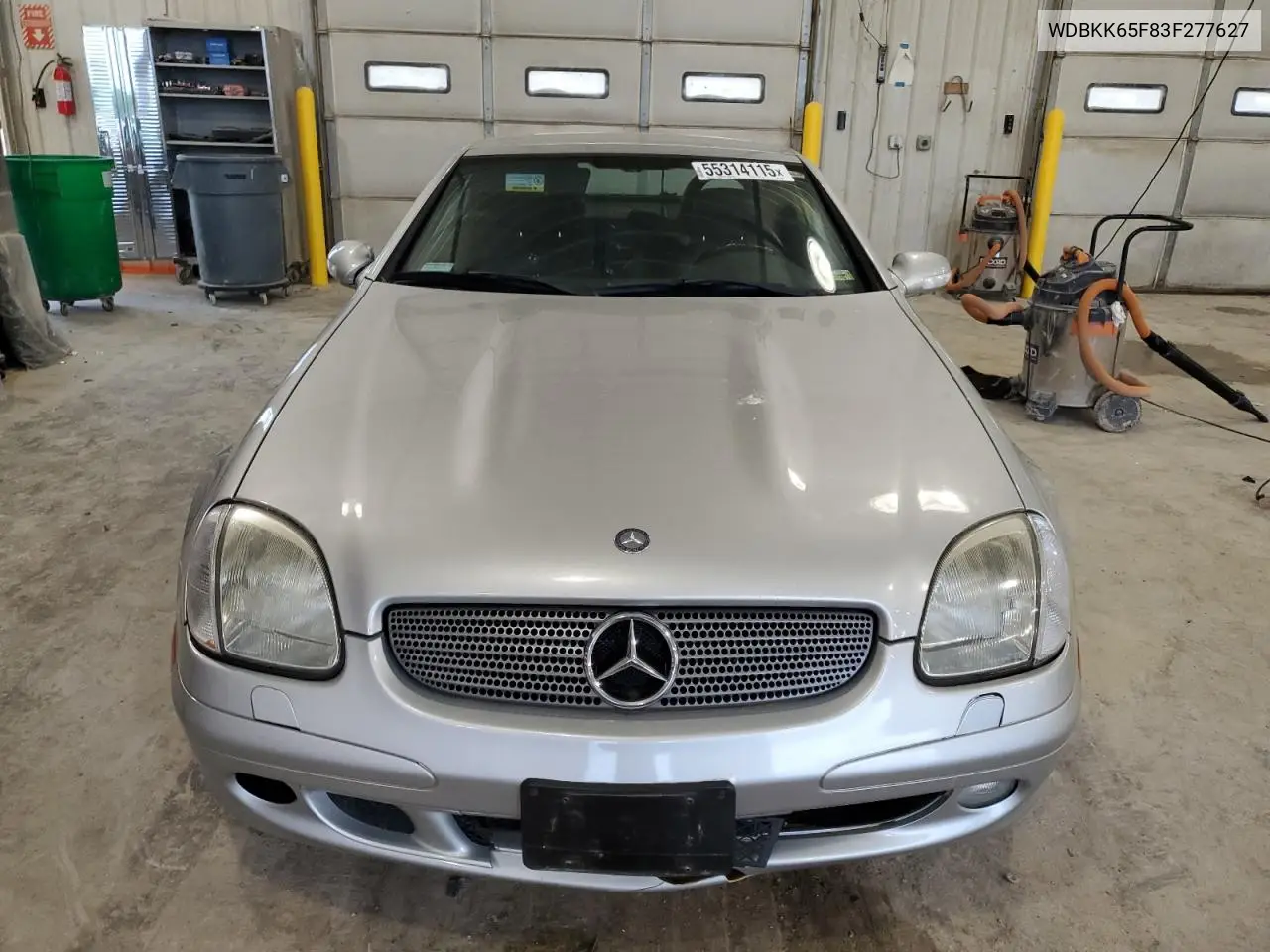 2003 Mercedes-Benz Slk 320 VIN: WDBKK65F83F277627 Lot: 55314115
