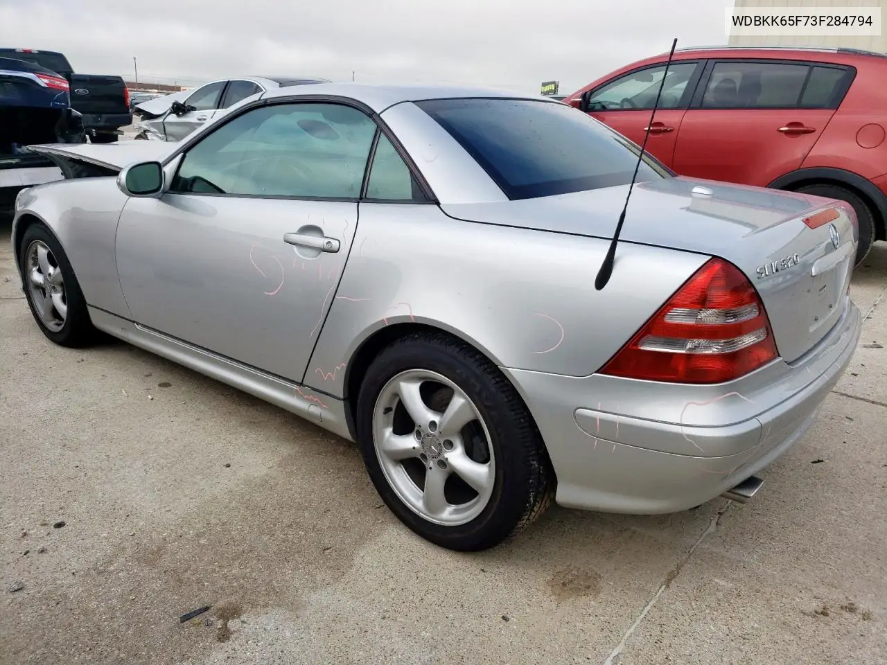 2003 Mercedes-Benz Slk 320 VIN: WDBKK65F73F284794 Lot: 55833335