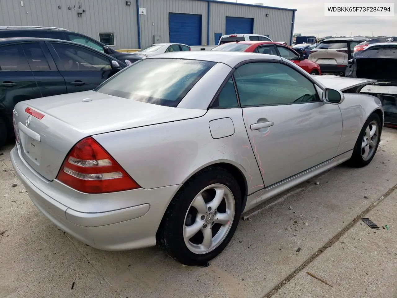 2003 Mercedes-Benz Slk 320 VIN: WDBKK65F73F284794 Lot: 55833335