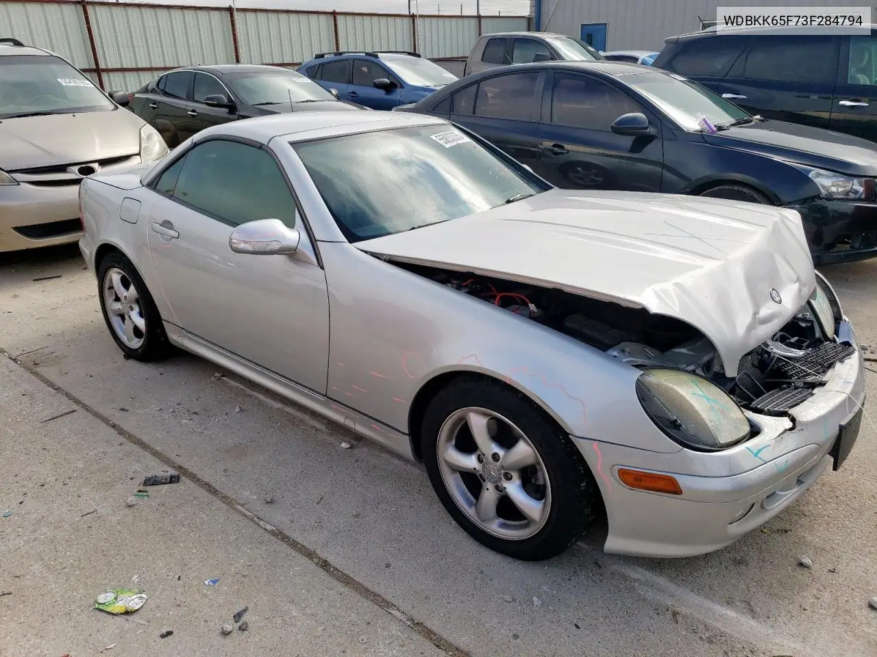 2003 Mercedes-Benz Slk 320 VIN: WDBKK65F73F284794 Lot: 55833335