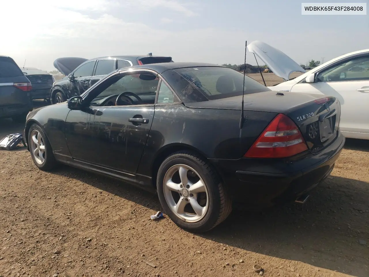 2003 Mercedes-Benz Slk 320 VIN: WDBKK65F43F284008 Lot: 61010215