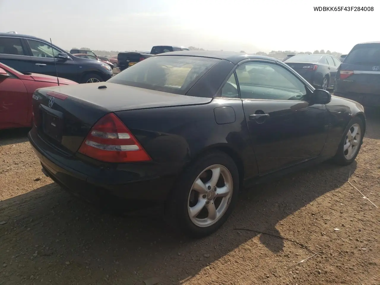 2003 Mercedes-Benz Slk 320 VIN: WDBKK65F43F284008 Lot: 61010215