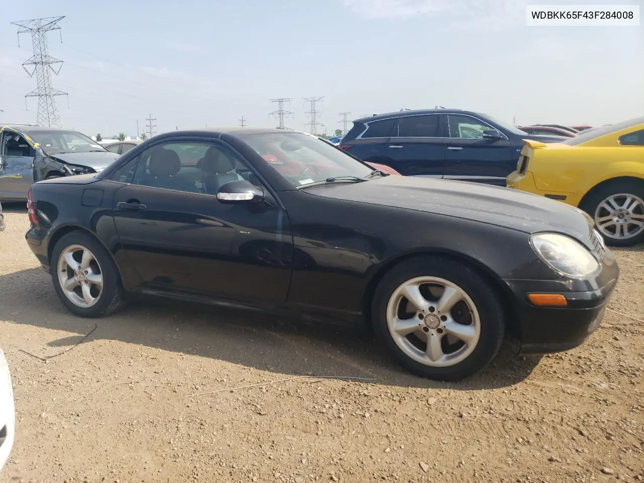 2003 Mercedes-Benz Slk 320 VIN: WDBKK65F43F284008 Lot: 61010215