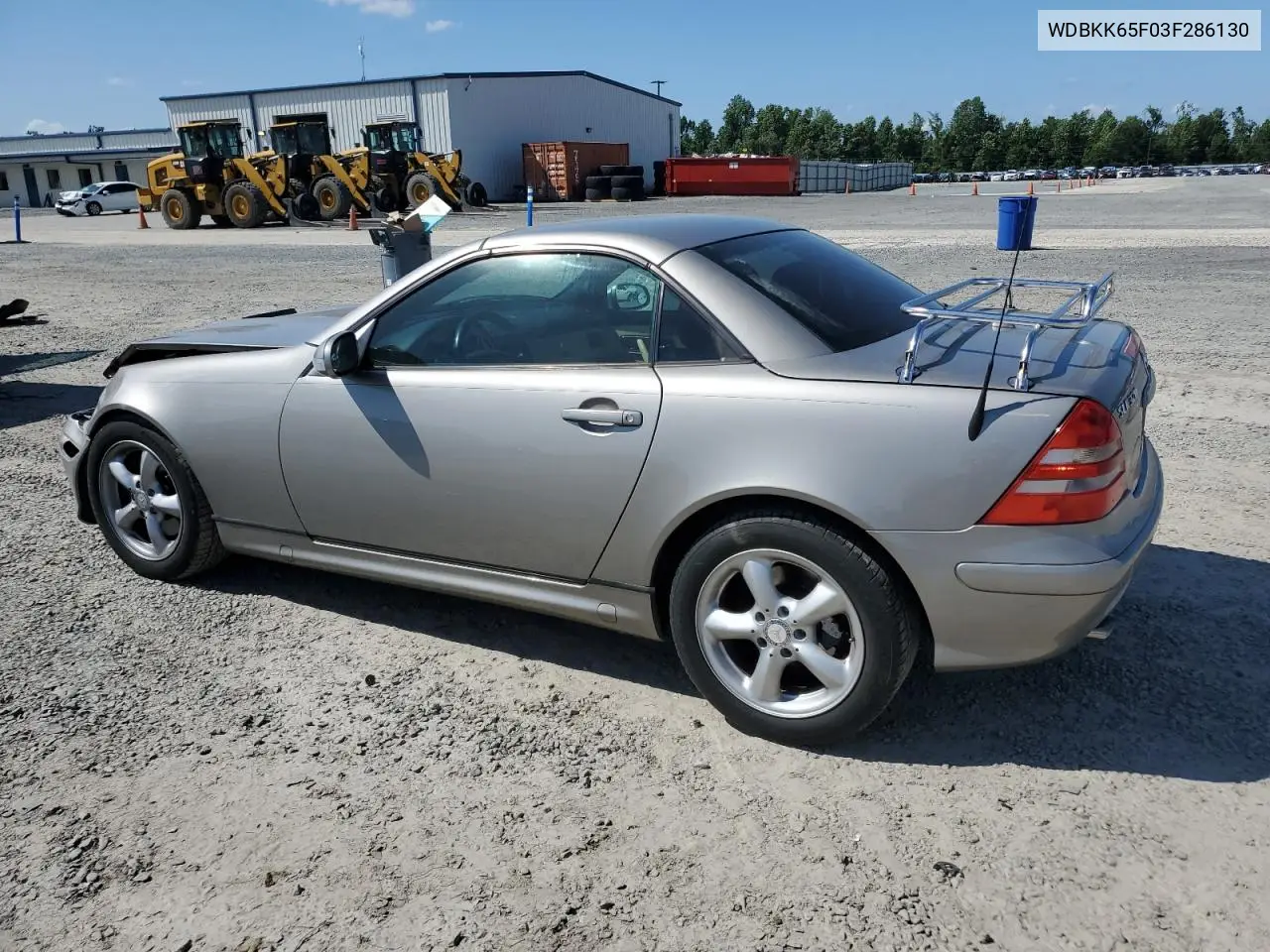 2003 Mercedes-Benz Slk 320 VIN: WDBKK65F03F286130 Lot: 61544385