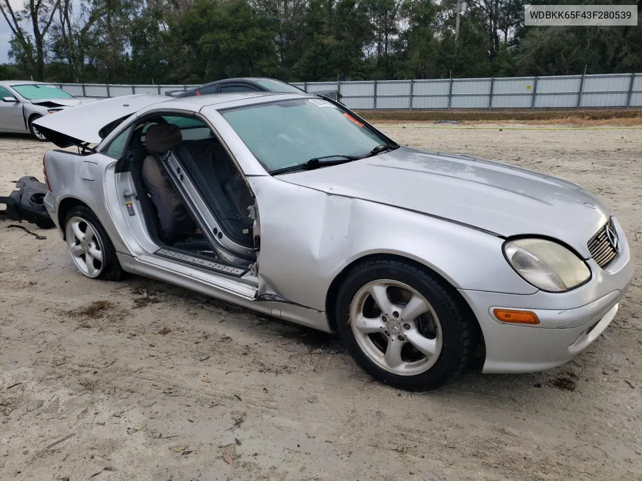2003 Mercedes-Benz Slk 320 VIN: WDBKK65F43F280539 Lot: 88744765