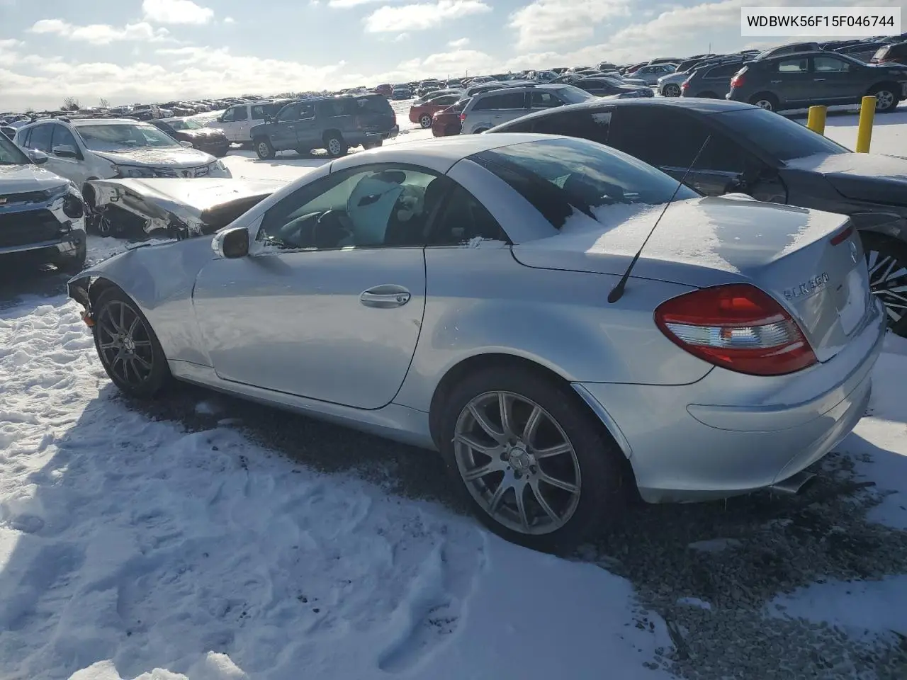2005 Mercedes-Benz Slk 350 VIN: WDBWK56F15F046744 Lot: 44505245