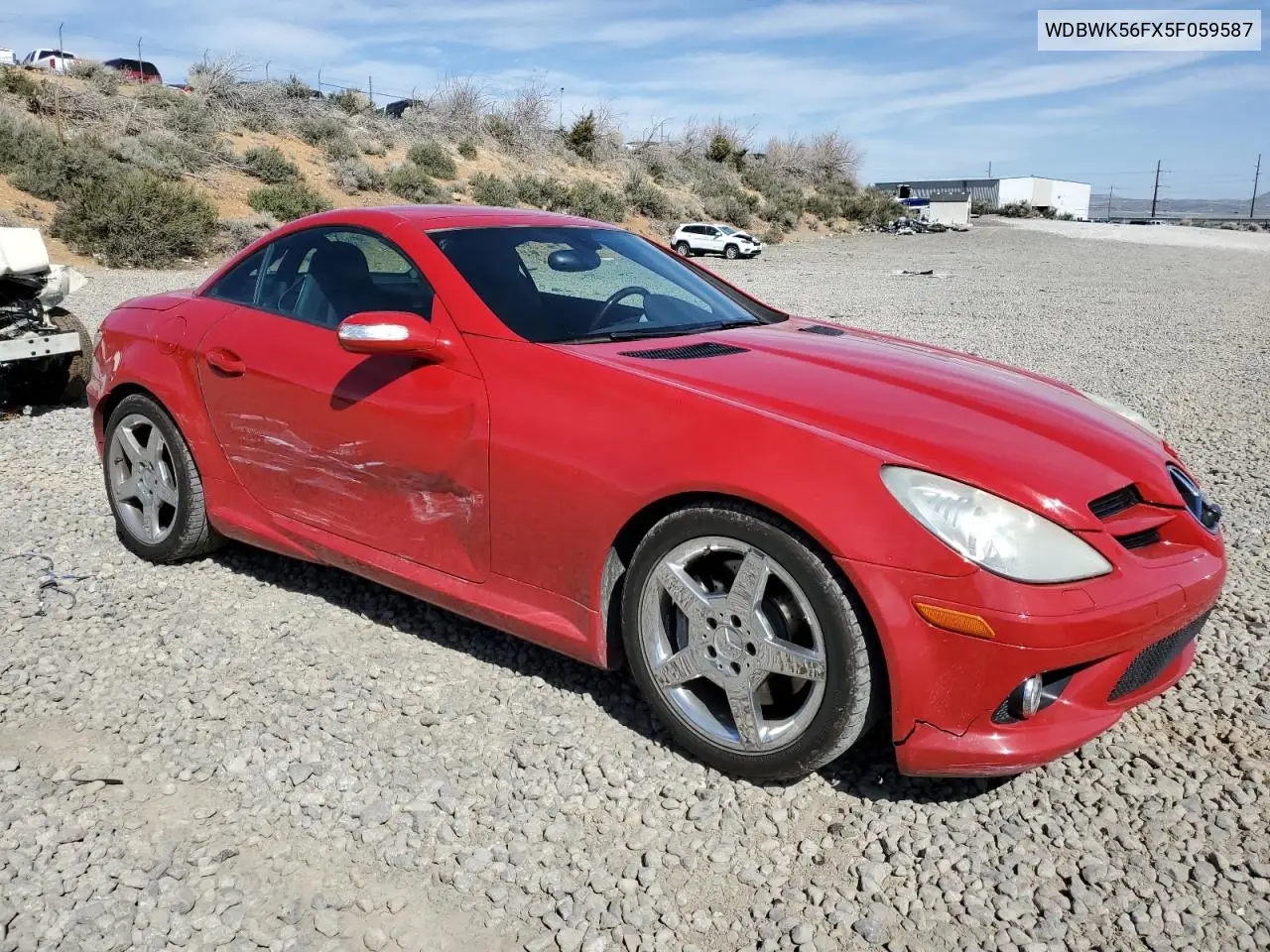 2005 Mercedes-Benz Slk 350 VIN: WDBWK56FX5F059587 Lot: 52400565