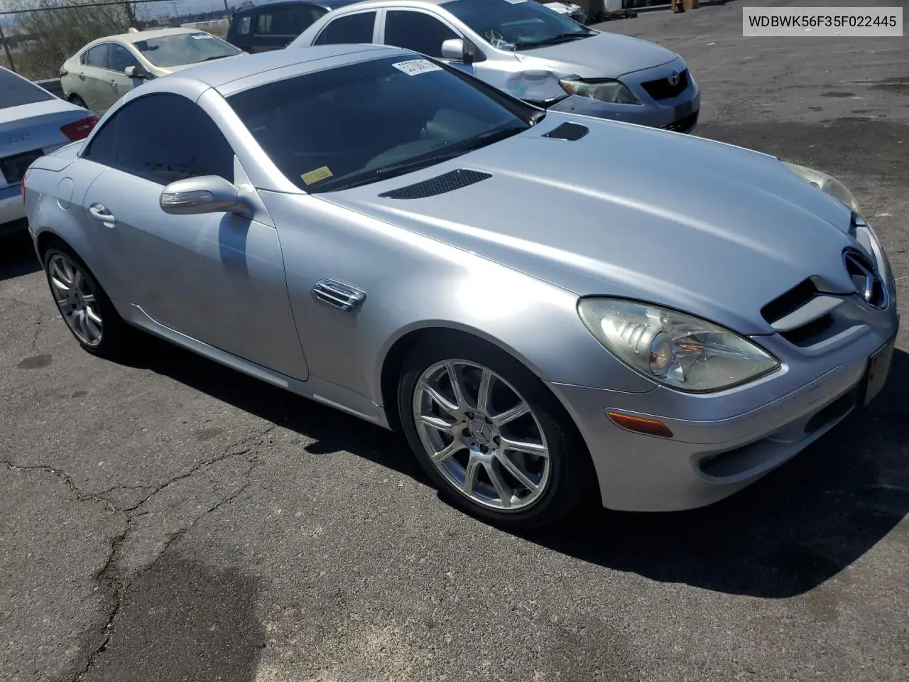 2005 Mercedes-Benz Slk 350 VIN: WDBWK56F35F022445 Lot: 53708015