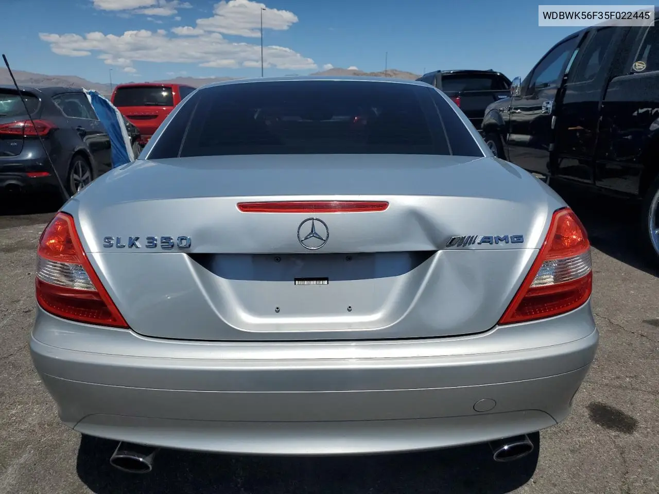 2005 Mercedes-Benz Slk 350 VIN: WDBWK56F35F022445 Lot: 53708015
