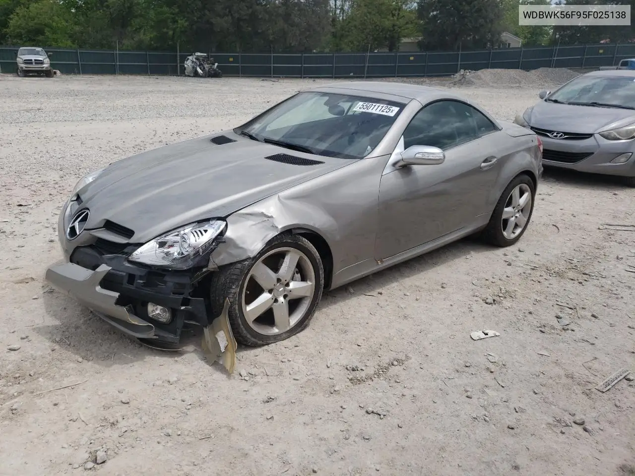 2005 Mercedes-Benz Slk 350 VIN: WDBWK56F95F025138 Lot: 55011125