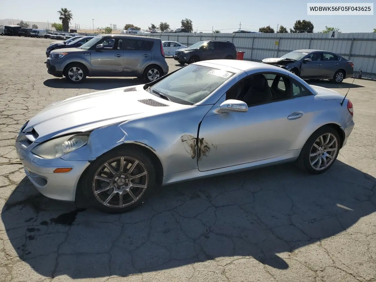 2005 Mercedes-Benz Slk 350 VIN: WDBWK56F05F043625 Lot: 55623625