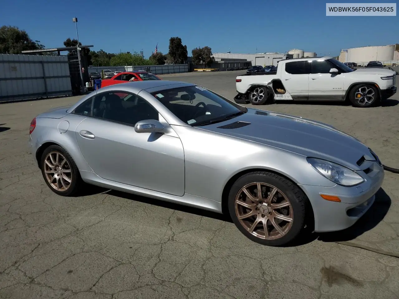 2005 Mercedes-Benz Slk 350 VIN: WDBWK56F05F043625 Lot: 55623625