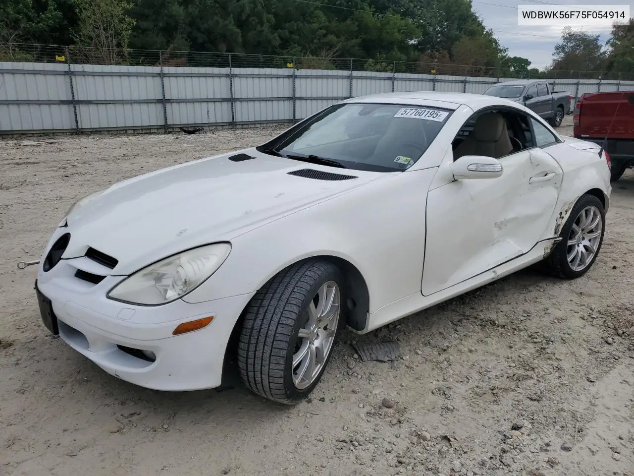 2005 Mercedes-Benz Slk 350 VIN: WDBWK56F75F054914 Lot: 57760195