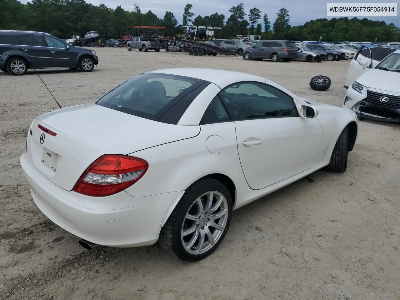 2005 Mercedes-Benz Slk 350 VIN: WDBWK56F75F054914 Lot: 57760195