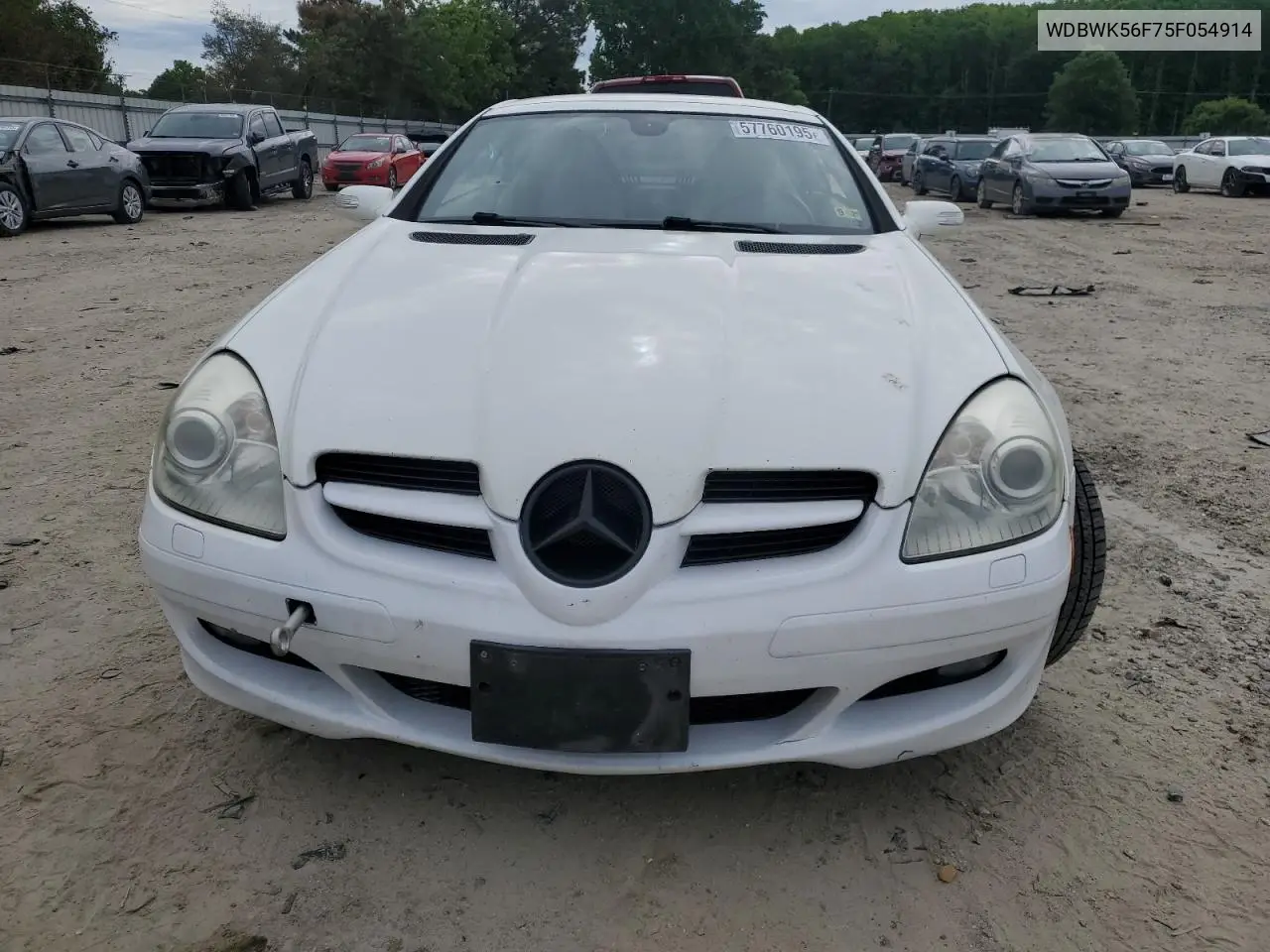 2005 Mercedes-Benz Slk 350 VIN: WDBWK56F75F054914 Lot: 57760195