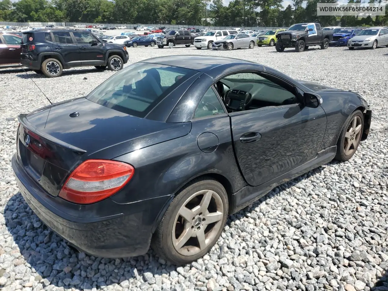 2005 Mercedes-Benz Slk 350 VIN: WDBWK56F65F044214 Lot: 62907075