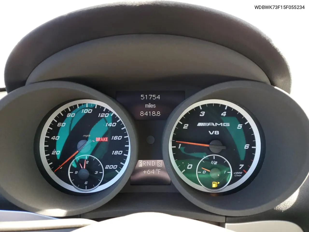2005 Mercedes-Benz Slk 55 Amg VIN: WDBWK73F15F055234 Lot: 78701114
