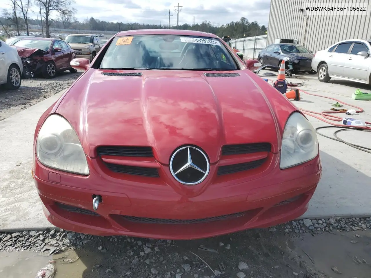 2006 Mercedes-Benz Slk 280 VIN: WDBWK54F36F105622 Lot: 45985165