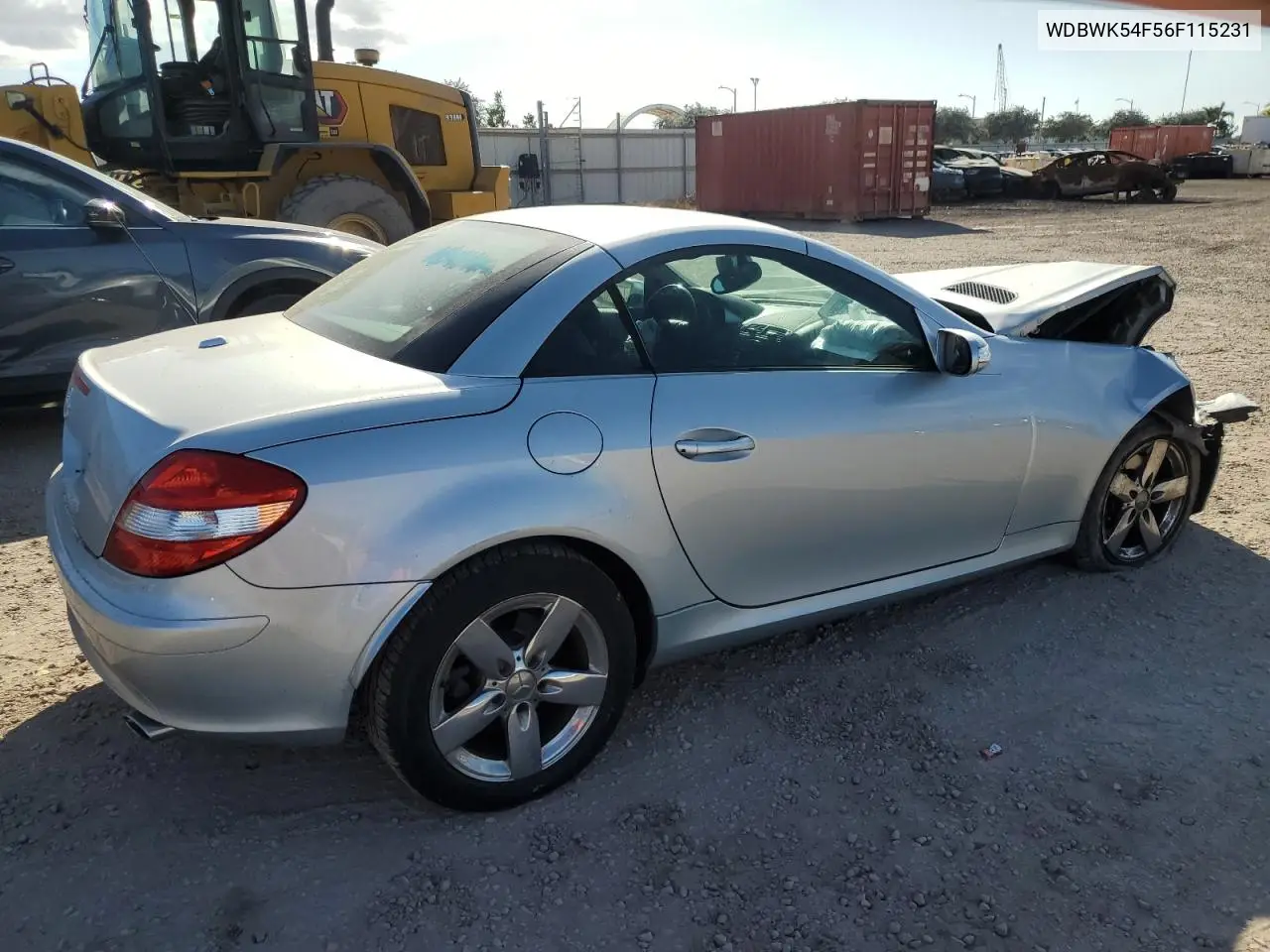 2006 Mercedes-Benz Slk 280 VIN: WDBWK54F56F115231 Lot: 52214905