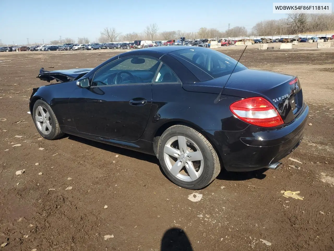 2006 Mercedes-Benz Slk 280 VIN: WDBWK54F86F118141 Lot: 52296395