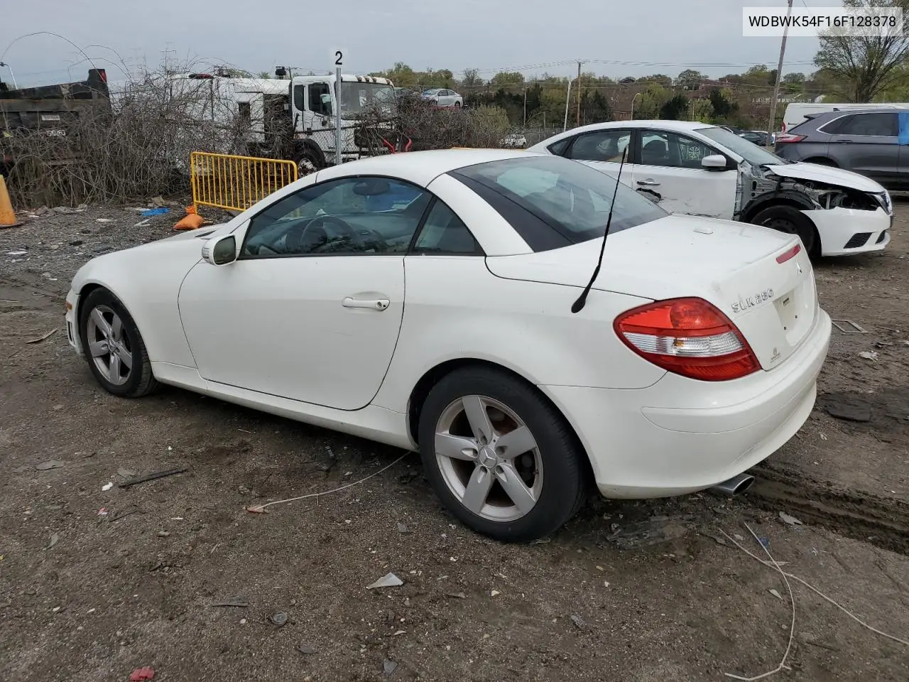 2006 Mercedes-Benz Slk 280 VIN: WDBWK54F16F128378 Lot: 53030415