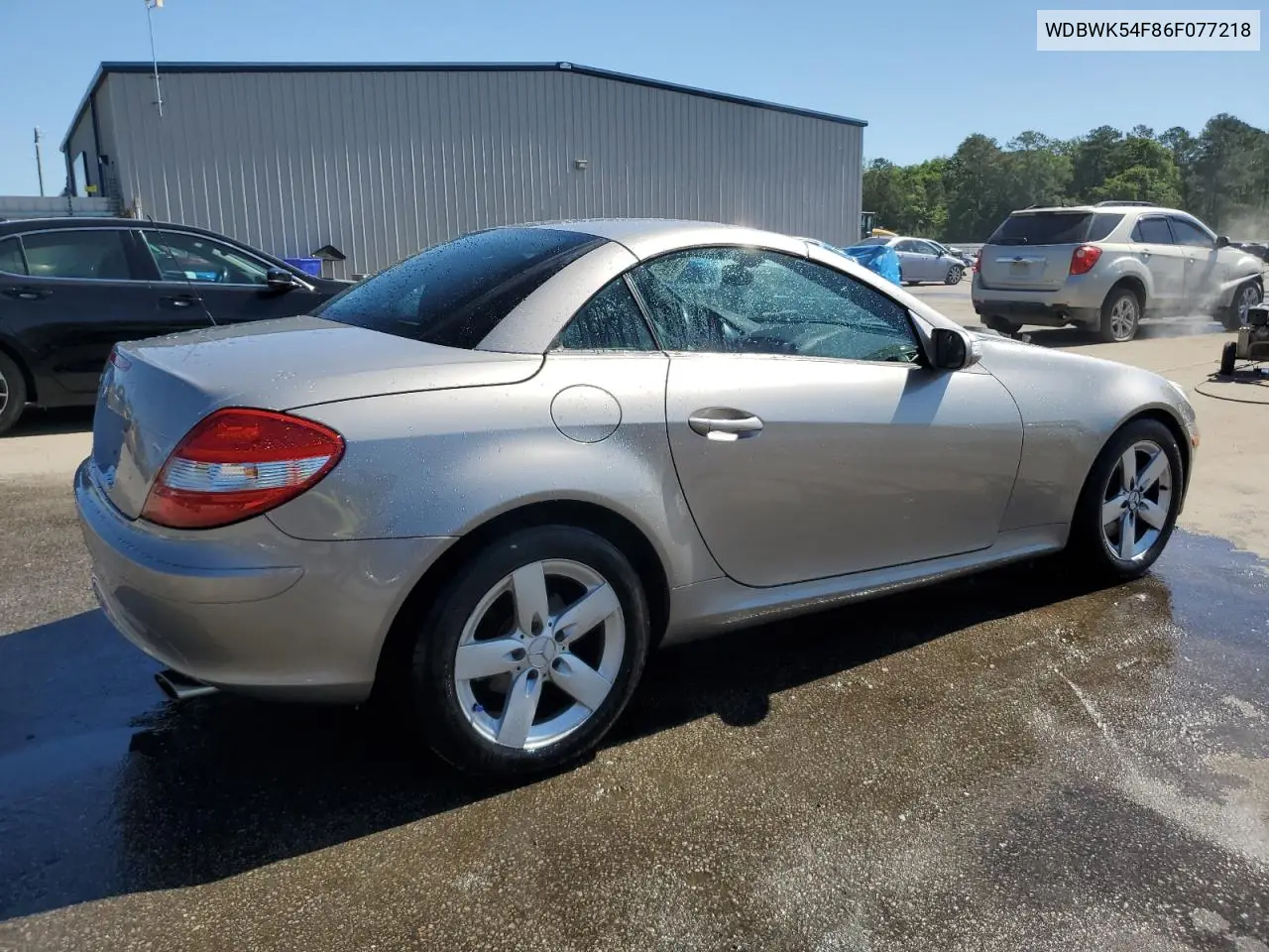 2006 Mercedes-Benz Slk 280 VIN: WDBWK54F86F077218 Lot: 53030635