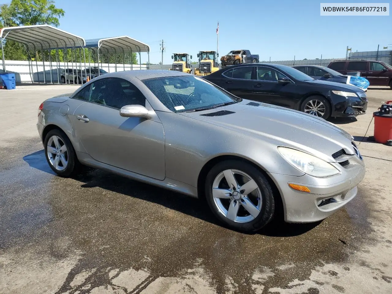 2006 Mercedes-Benz Slk 280 VIN: WDBWK54F86F077218 Lot: 53030635