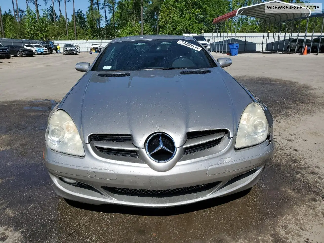 2006 Mercedes-Benz Slk 280 VIN: WDBWK54F86F077218 Lot: 53030635
