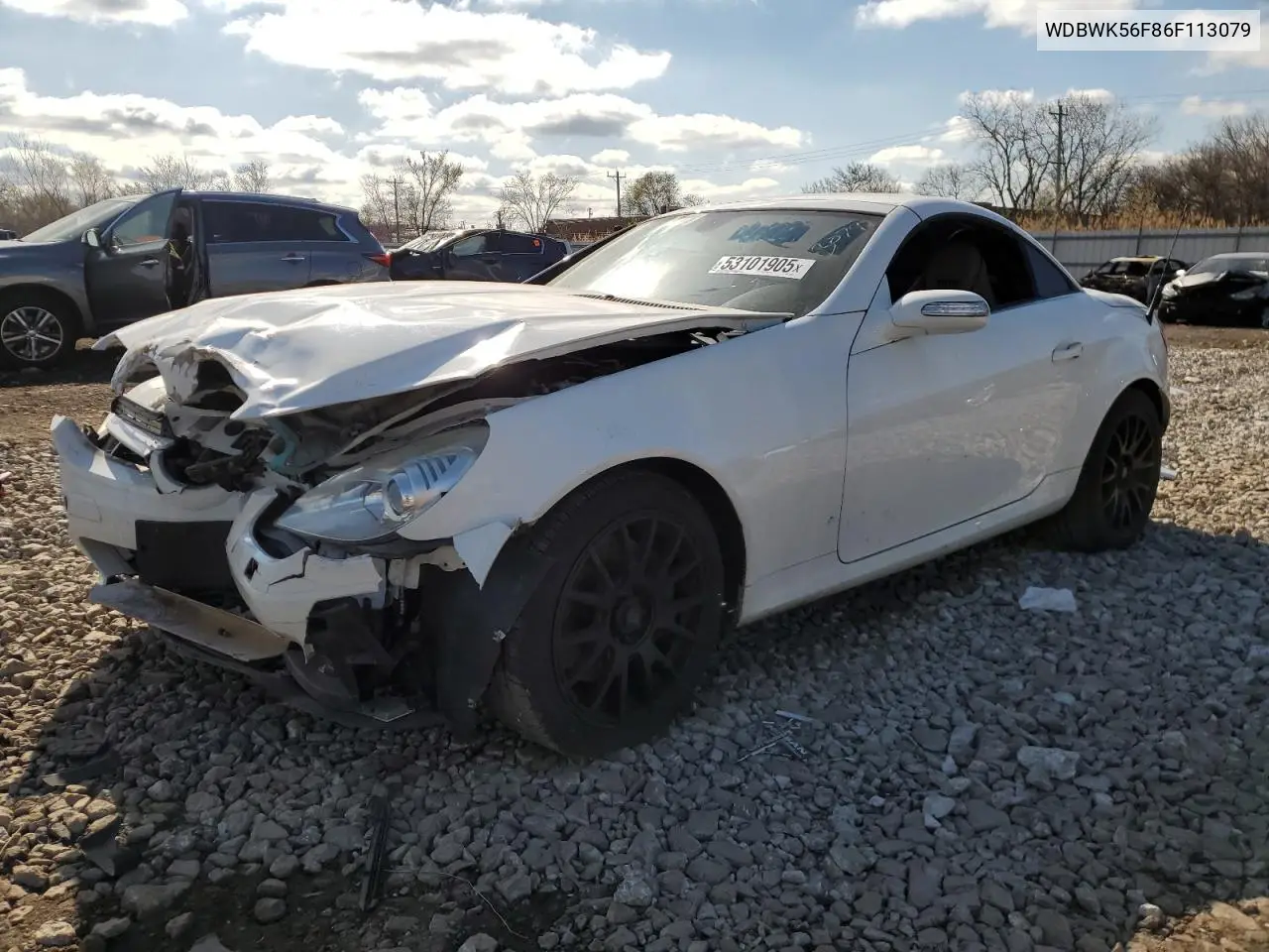 2006 Mercedes-Benz Slk 350 VIN: WDBWK56F86F113079 Lot: 53101905