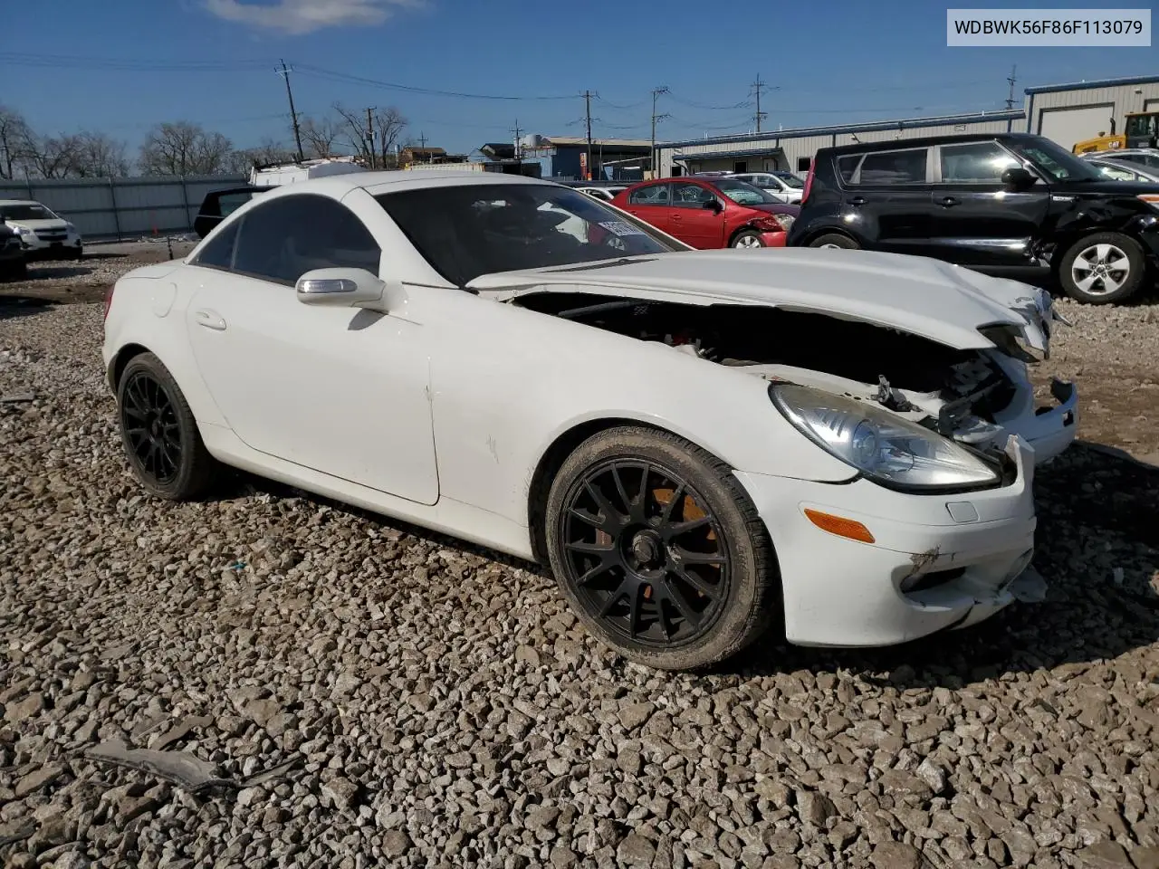 2006 Mercedes-Benz Slk 350 VIN: WDBWK56F86F113079 Lot: 53101905