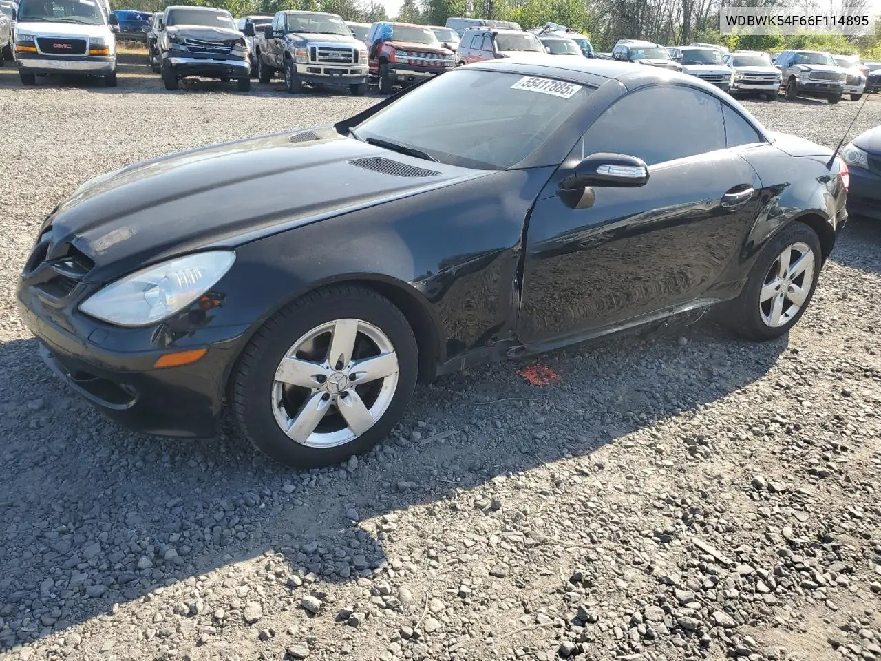 2006 Mercedes-Benz Slk 280 VIN: WDBWK54F66F114895 Lot: 55417885