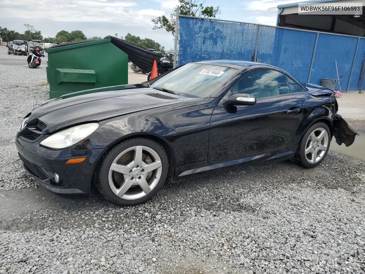 2006 Mercedes-Benz Slk 350 VIN: WDBWK56F96F106593 Lot: 57021645