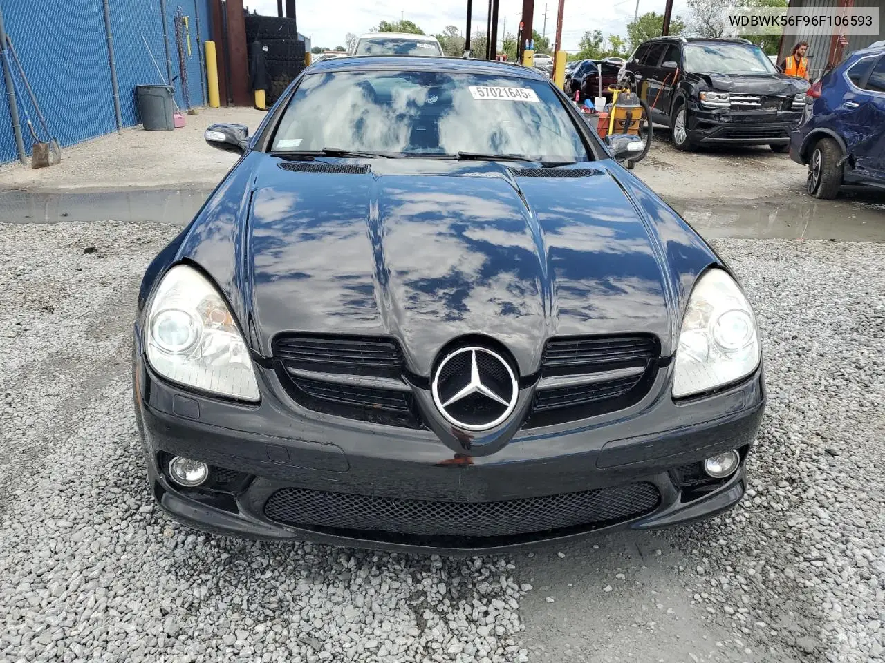 2006 Mercedes-Benz Slk 350 VIN: WDBWK56F96F106593 Lot: 57021645