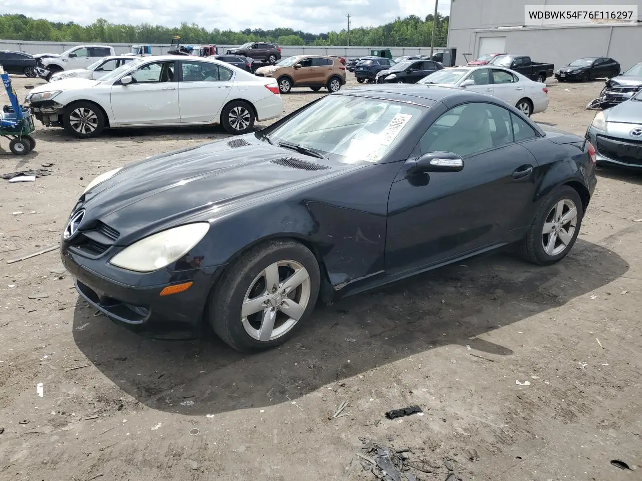 2006 Mercedes-Benz Slk 280 VIN: WDBWK54F76F116297 Lot: 60378685