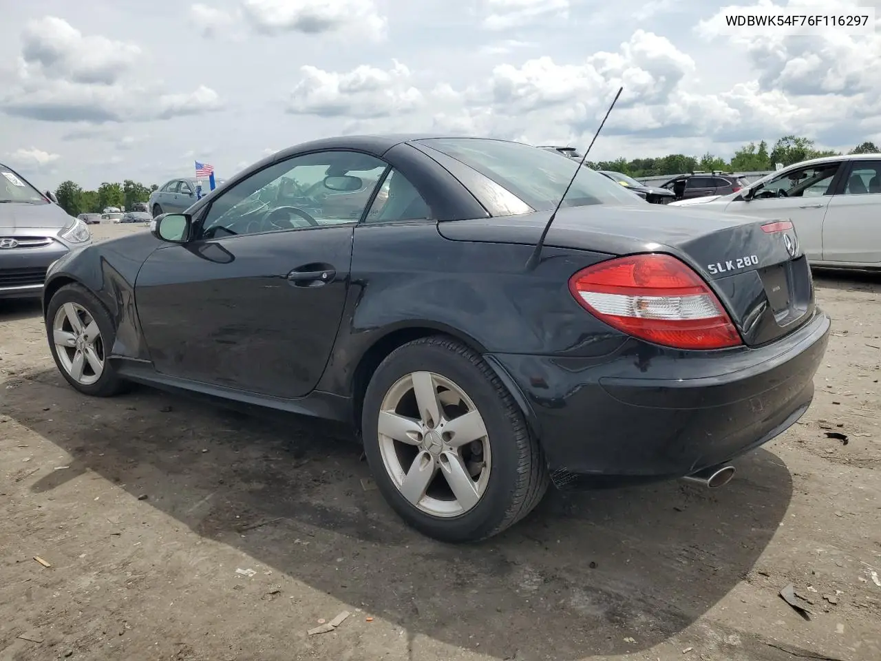 2006 Mercedes-Benz Slk 280 VIN: WDBWK54F76F116297 Lot: 60378685