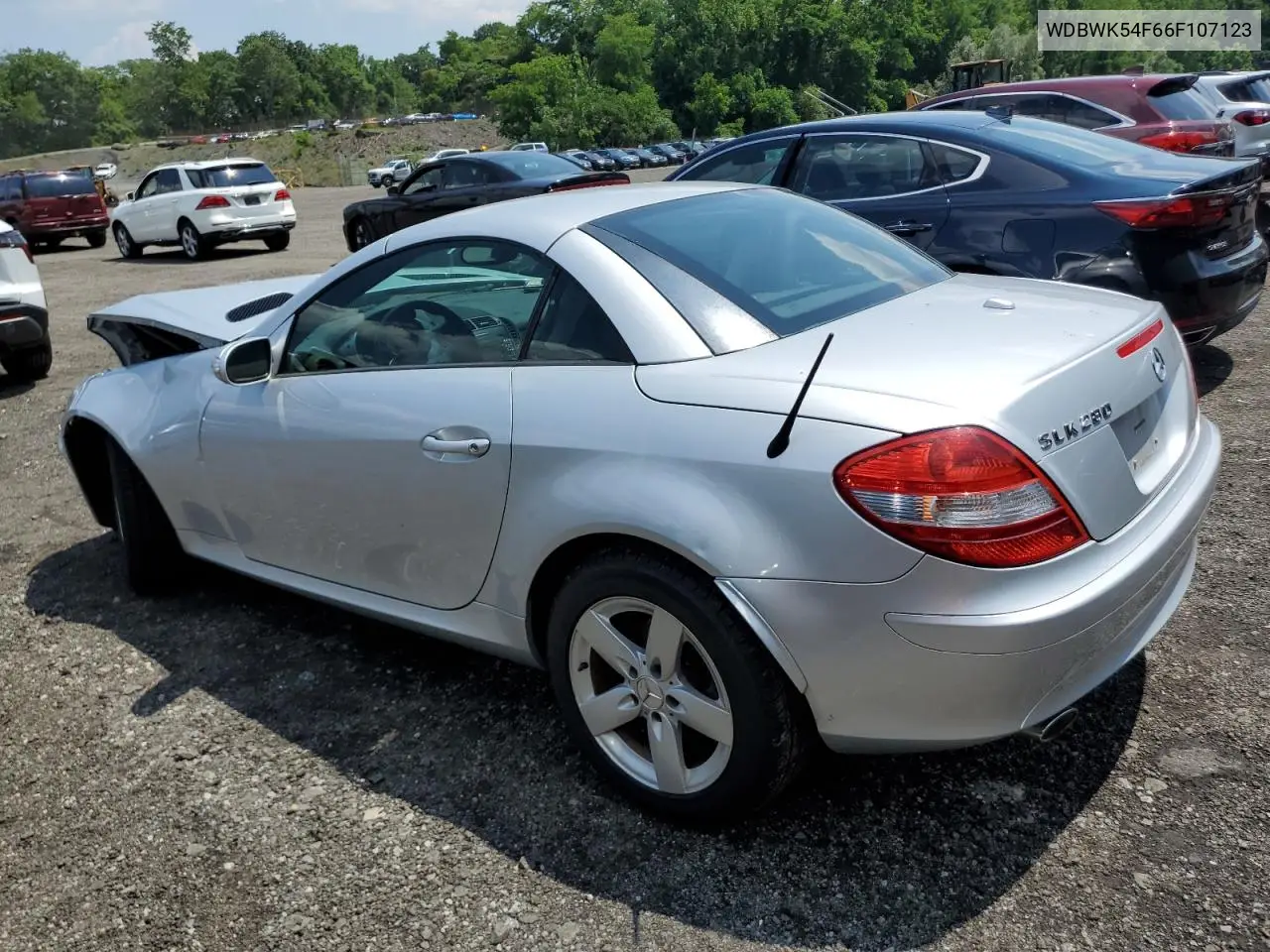 2006 Mercedes-Benz Slk 280 VIN: WDBWK54F66F107123 Lot: 62306965