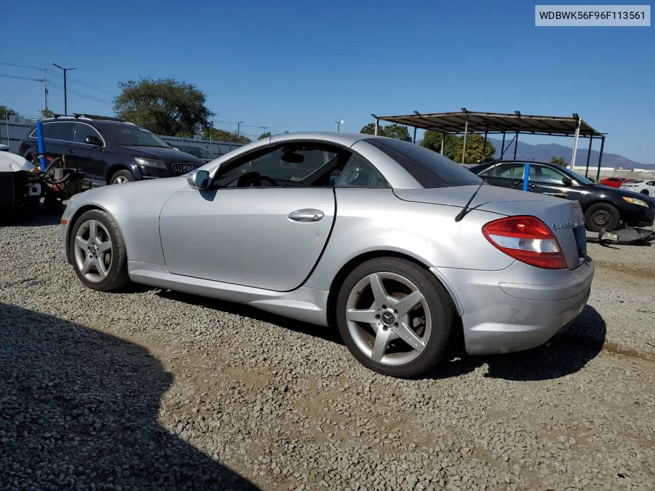 2006 Mercedes-Benz Slk 350 VIN: WDBWK56F96F113561 Lot: 63230525