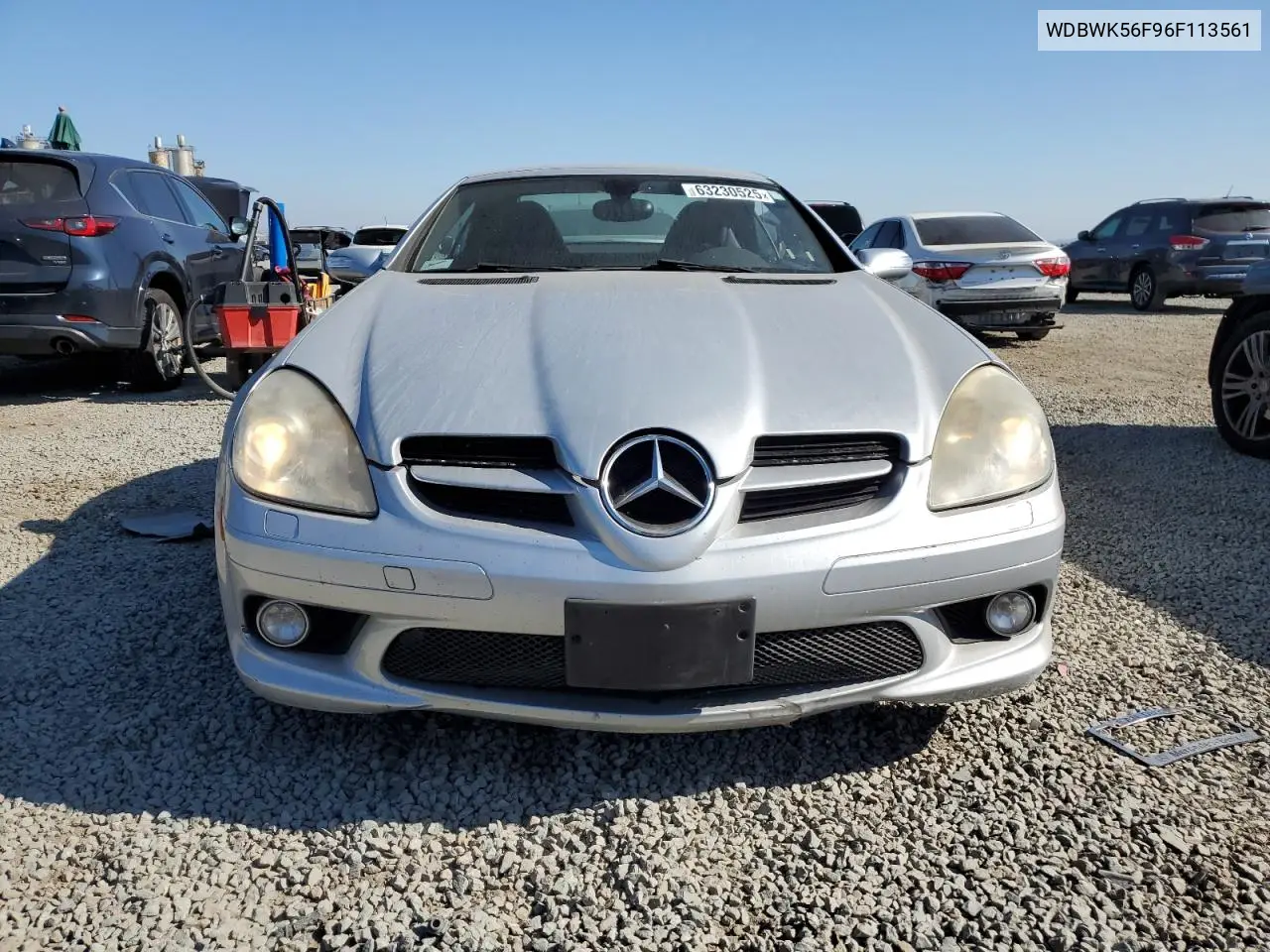 2006 Mercedes-Benz Slk 350 VIN: WDBWK56F96F113561 Lot: 63230525