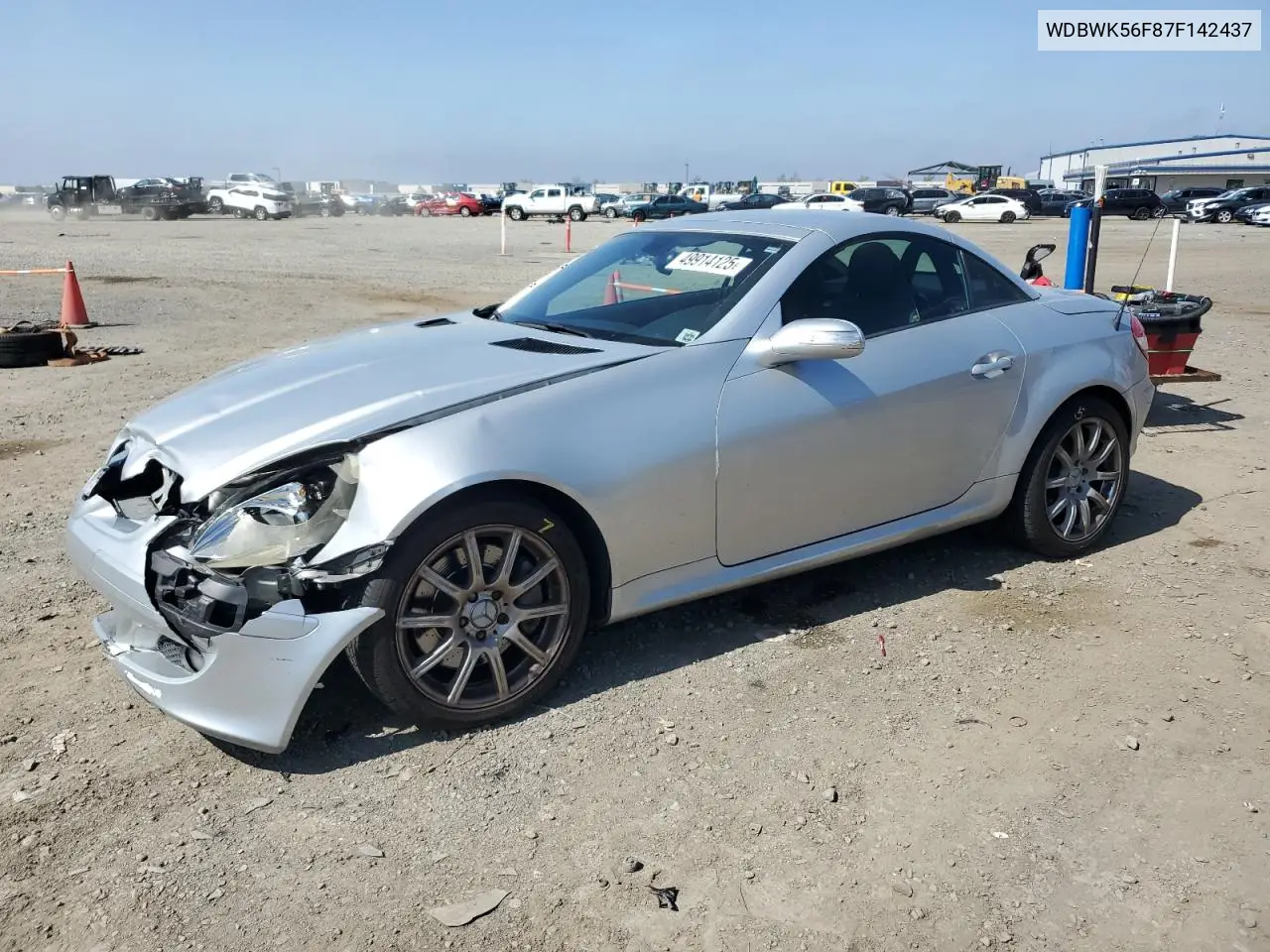 2007 Mercedes-Benz Slk 350 VIN: WDBWK56F87F142437 Lot: 49914125
