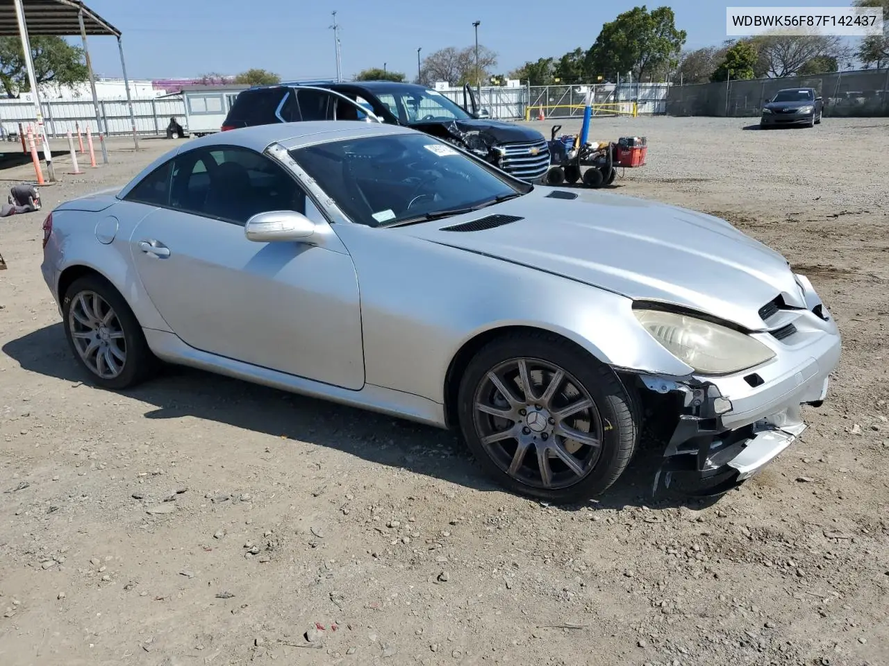 2007 Mercedes-Benz Slk 350 VIN: WDBWK56F87F142437 Lot: 49914125