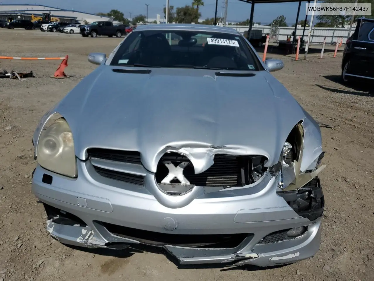 2007 Mercedes-Benz Slk 350 VIN: WDBWK56F87F142437 Lot: 49914125