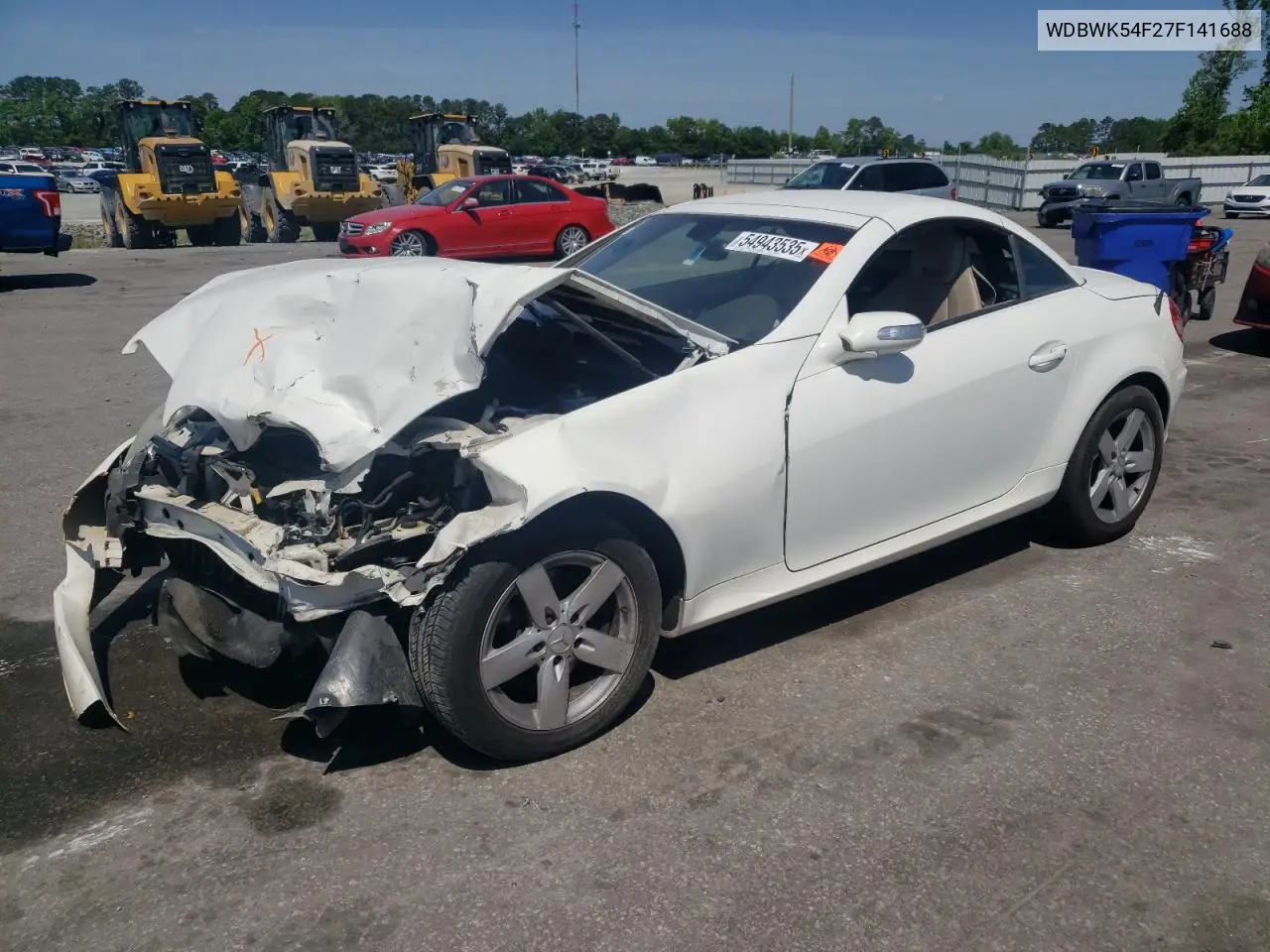 2007 Mercedes-Benz Slk 280 VIN: WDBWK54F27F141688 Lot: 54943535