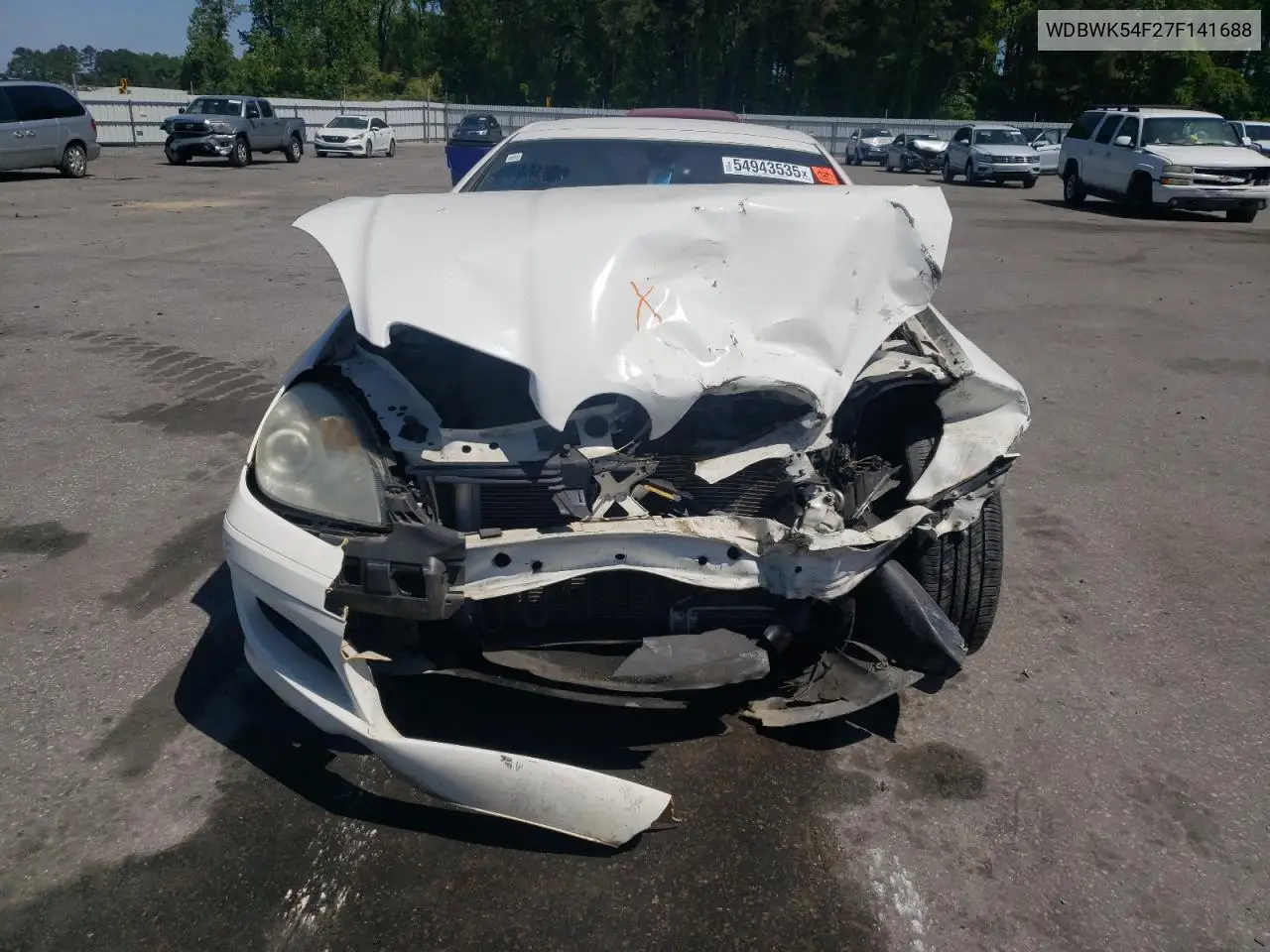 2007 Mercedes-Benz Slk 280 VIN: WDBWK54F27F141688 Lot: 54943535