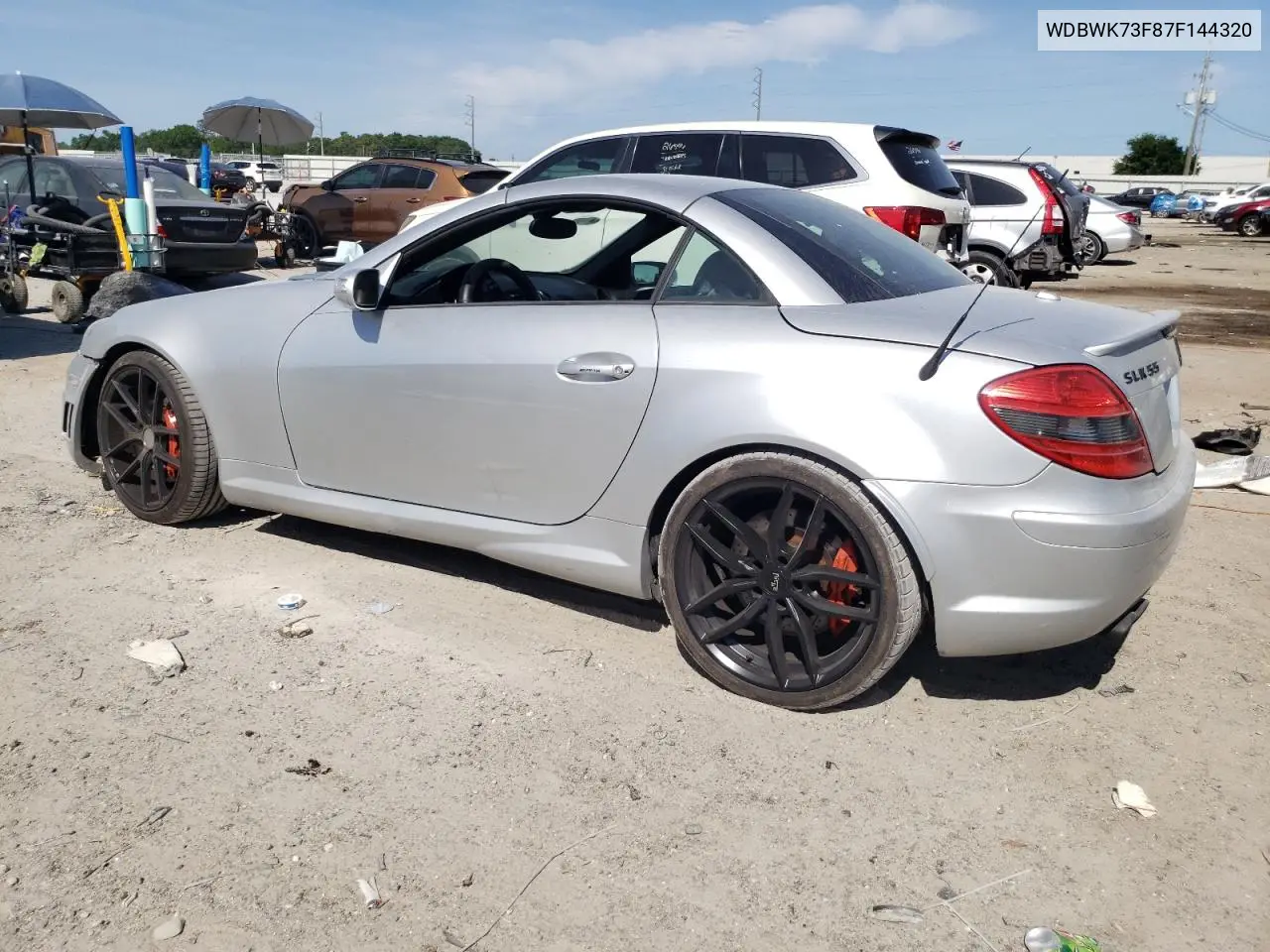 2007 Mercedes-Benz Slk 55 Amg VIN: WDBWK73F87F144320 Lot: 55642645