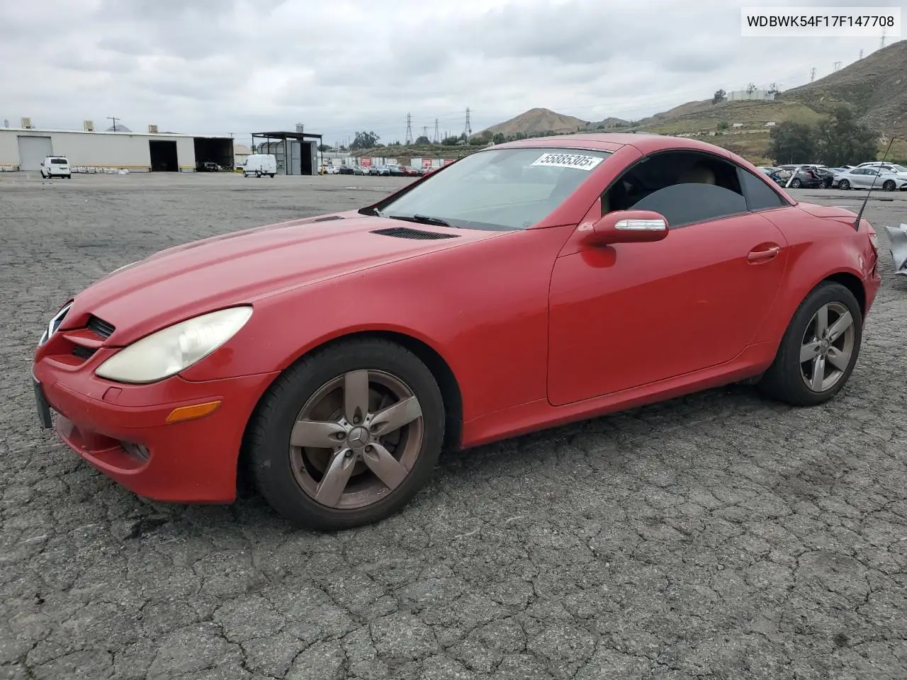 2007 Mercedes-Benz Slk 280 VIN: WDBWK54F17F147708 Lot: 55885305