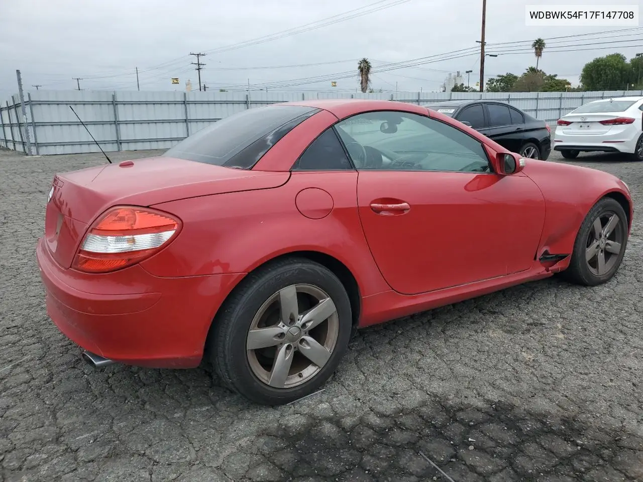 2007 Mercedes-Benz Slk 280 VIN: WDBWK54F17F147708 Lot: 55885305