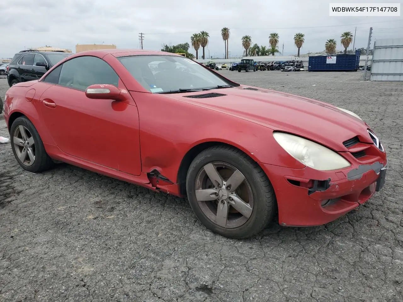 2007 Mercedes-Benz Slk 280 VIN: WDBWK54F17F147708 Lot: 55885305