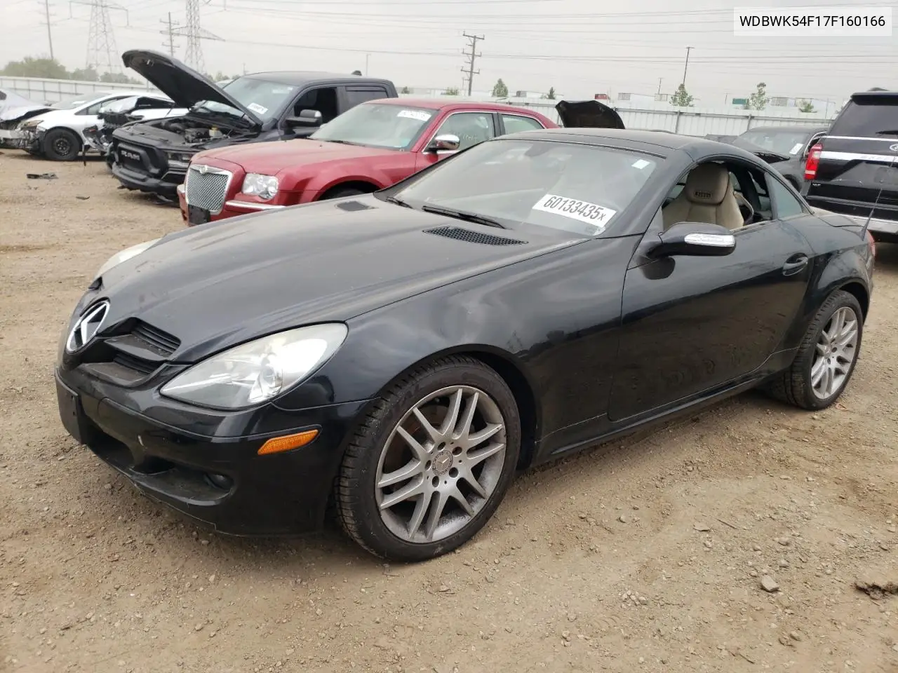 2007 Mercedes-Benz Slk 280 VIN: WDBWK54F17F160166 Lot: 60133435