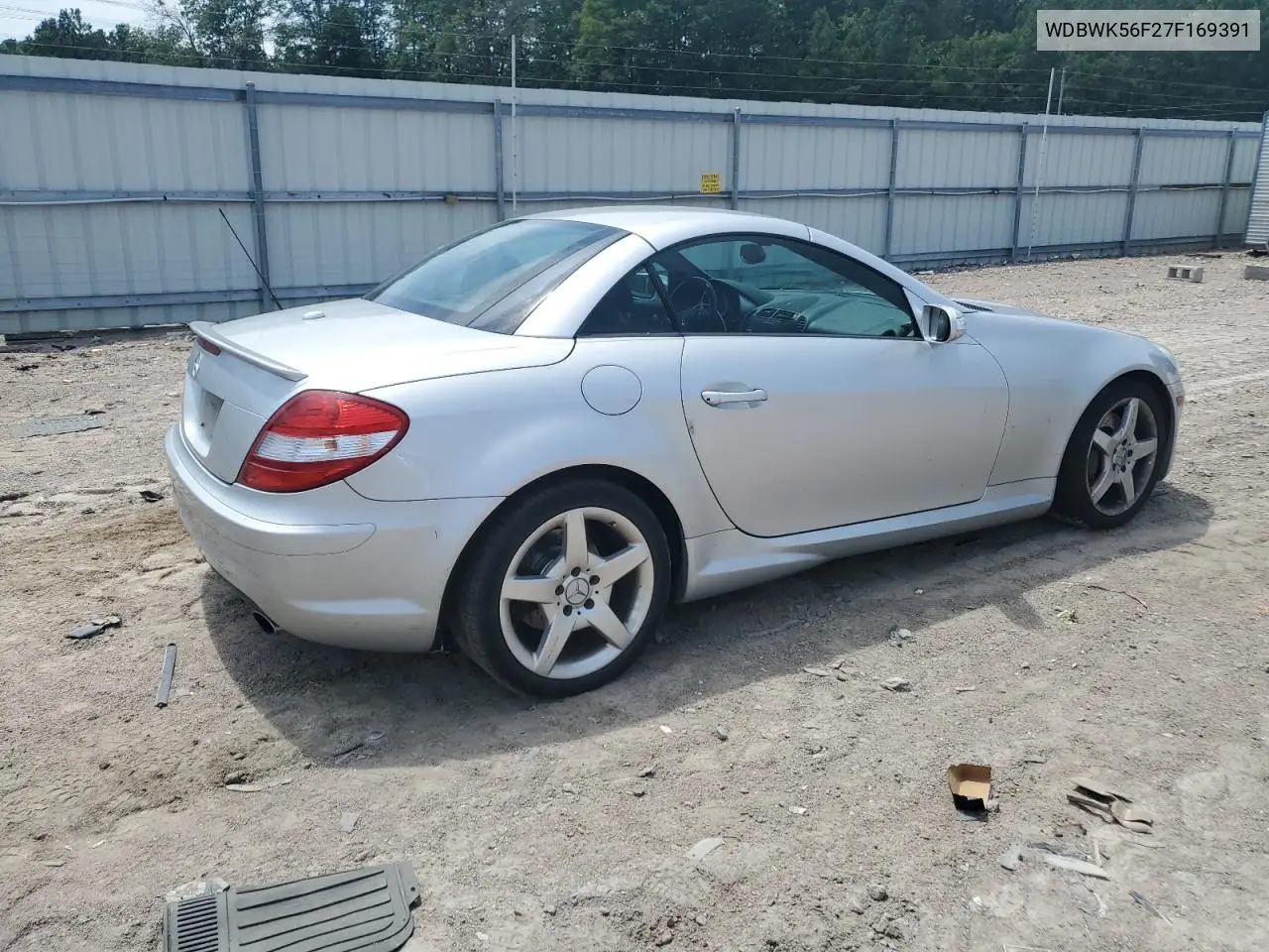 2007 Mercedes-Benz Slk 350 VIN: WDBWK56F27F169391 Lot: 60407435